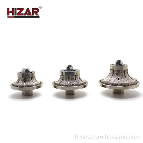 Brazed Diamond Hand Profiler Profile Wheels for Granite, Marble, Quartz Stone Edging and Grinding